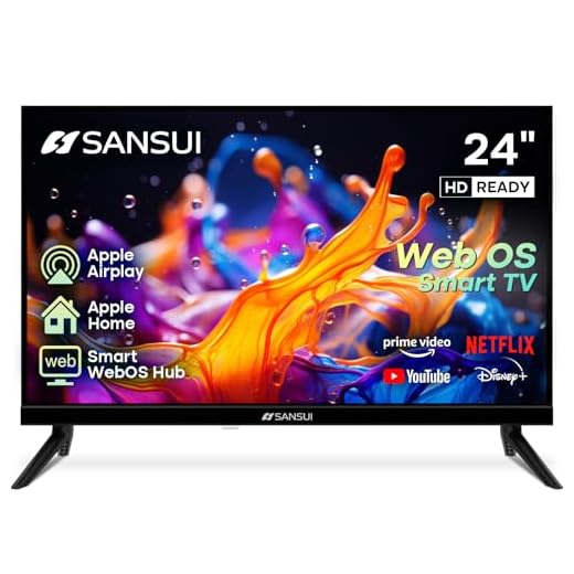 SANSUI 24 inch 768P DLED Smart WebOS TV | Small Television with chromecast