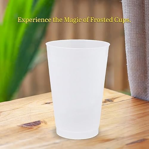 USMG Blank 12oz Frosted Stadium Cups (Clear/Natural), QTY 50 - Thumbnail 6