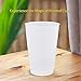 USMG Blank 16oz Frosted Stadium Cups (Clear/Natural), QTY 50