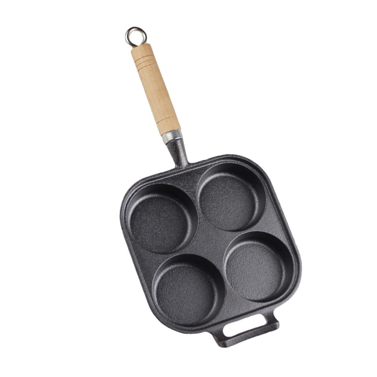 VINTORKY 1Pc Non Stick Egg Frying Pan Divided Egg Cooker for Home Use Four Design for Quick Breakfast Easy to Clean and Store Smooth Edges for Safety