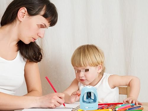 Miniatura 3 de superPIG Bonito sacapuntas eléctrico, sacapuntas, forma de bricolaje para lindo panda, alta capacidad, afilado rápido (otros accesorios y extensor