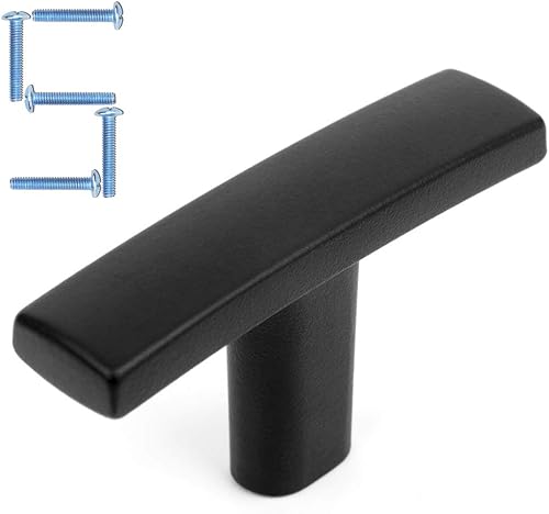 KOOFIZO Tirador de barra curvada sólida para armario, mango de arco de muebles de níquel cepillado, centro de agujero de tornillo de 3