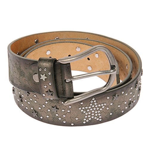 Bon Sens - Cintura - Donna Grün Schwarz Metallic