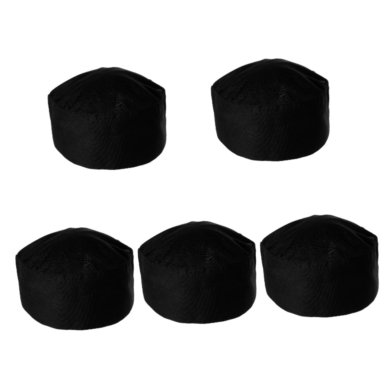 Holibanna Gorro De Trabajo De Cocina Gorro De Cocinero Sombrero De para Hotel Sombrero De Uniforme para Restaurante Sombrero De Cocinero De Cocina Algodón Black