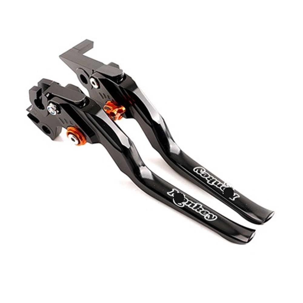 Nhgfdfs Long Orange Motorcycle Clutch Brake Lever Brake Clutch Levers Motorcycle Cnc Adjustable For Ho&Nda 125 Z125 Grom Accessories