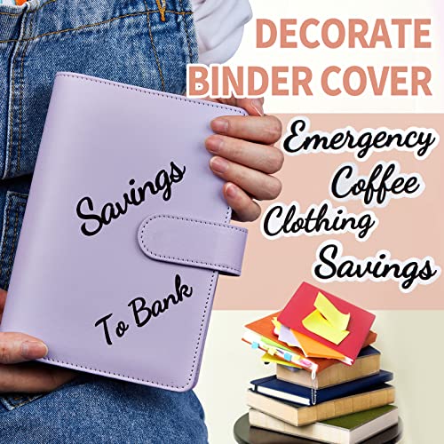 80 Budget Binder Label Stickers - Budget Categories Adhesive Labels Decal For A6 Cash Envelopes & Finance Planner, Black Bold Budget List Money Sticker For Zipper Pocket, Money Bill Organizer Wallet #TOP6