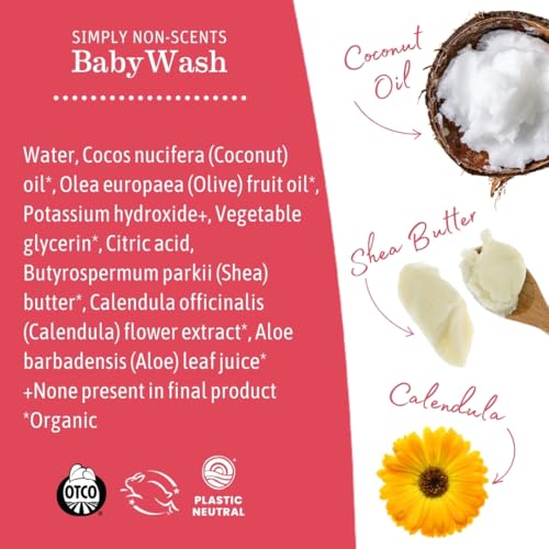 Earth Mama EM-060 Simply Non-Scents Baby Wash Foaming Hand Soap, Organic All-Purpose Fragrance Free Body Wash For Sensitive Skin, Castile Soap thumb #5