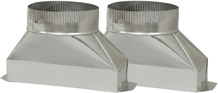 Deflect-o DGT36 Galvanized Transition 3-1/4" X 10 ", 6 ", 6" Dia, iPhone