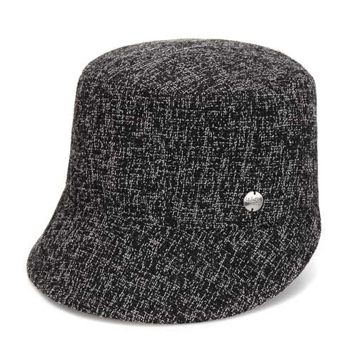 WHITE SANDS MOJA Tweed Military Cap BEACHLEY Black