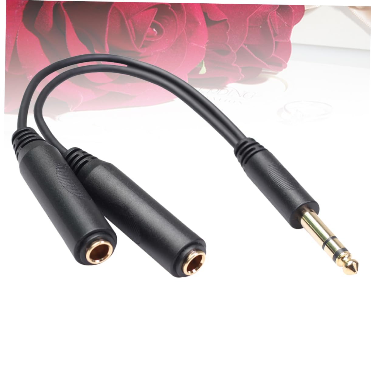 DOITOOL Cable Estéreo De 6 35 Mm para Auriculares Adaptador Divisor En Y para Conectar Auriculares A Una Computadora Portátil.