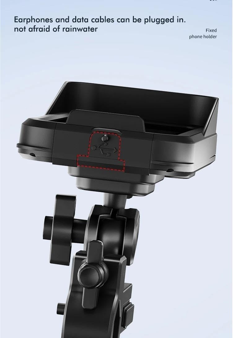 Supporto Telefono Bici Moto Impermeabile Anti-Appannamento GPS Tubo Singolo Adatto A Motocicli E Biciclette