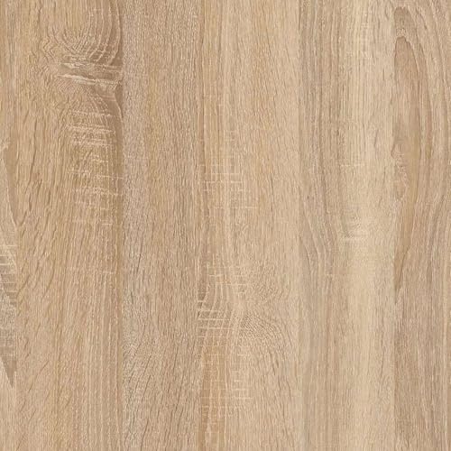 Habitdesign Mueble Auxiliar Cocina 2 Puertas + 1 Cajón, Modelo Kira, Acabado Blanco Artik y Roble Canadian, Medidas: 126 cm (Alto) x 72 cm (Ancho) x 40 cm (Fondo) - imagen 8