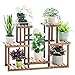 LHQ-HQ Blumentopfstandplatz Ständer for Blumentöpfe auf dem Boden Pflanze Stents Holz Multiway Regal Bonsai Ständer Außen Außen Garten Garten Terrasse Balkon Multifunktions-Regal Regal-Pflanzer mit me