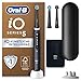 Oral-B iO Series 5 Plus Edition Elektrische Zahnbürste — Electric Toothbrush, Inkl. 3 Aufsteckbürsten, 5 Putzmodi für Zahnpflege, Reise-Etui — Zahnbürste Elektrisch, Designed by Braun, Schwarz