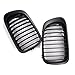 AMOPA Matte Black Front Sport Kidney Grille Grill Compatible with 1999-2002 BMW E46 2-Door Coupe Cabriolet Pre-facelift (2pcs)