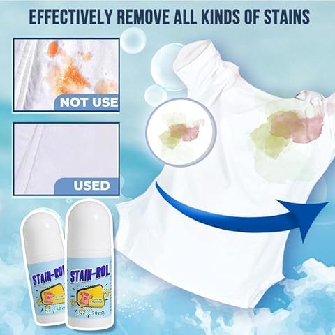 Tibemi Stain Remover Roller-ball Cleaner Removal Pens Portable Decontamination Pen Laundry Clothing Cleaning Tools, Magic Remover-Rolling Bead, Emergency No-wash Cover