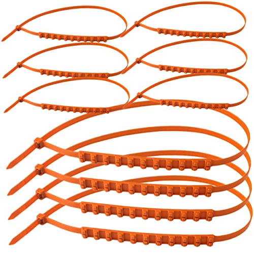 PRETYZOOM 10Pcs Skid Tire Chains Durable Plastic Snow Chains for Cars Trucks Weather Resistant Tire Cable Ties for Winter Driving Safety Snowy Roads