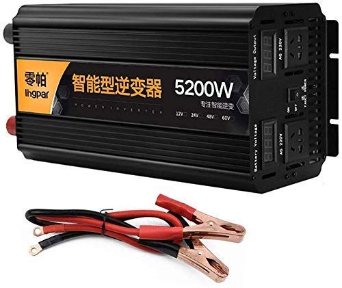 2500W 3200W 4200W 5200W Pure Sinus DC-Wandler 12V/24V AC 220~230V/USV Sektorstecker und Anschlüsse USB-Autotransformator Notebook