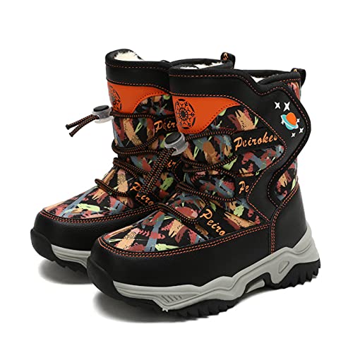 sfdgfhyf Windproof Shoes Toddler Children Boots Camouflage Snow Boots Girls Boys Outdoor Boots Non Slip Warm Boots Cotton2
