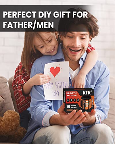 Kfk Father's Day Gifts Magnetic Wristband Tool Belt For Holding Screws Nails Drill Bits, Dad Birthday Gifts For Men Him Who Wants Nothing - Cool Gifts For Step Dad Bonus Dad #TOP5