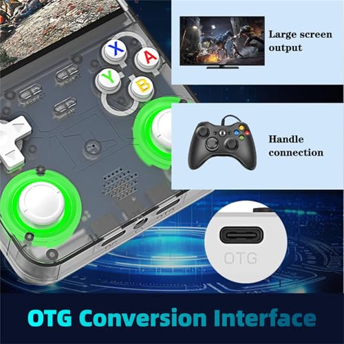 Image of Blorkbuy R36 Ultra Retro Handheld Game Console-2025 Model with 128GB, 4-Inch IPS Screen, Over 30K Games Mini Video Games Console, Supports 23 Emulators, Linux-Based Retro Gaming Console (Black)