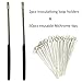 OESS 2 PCS Reusable Inoculating Loop Holders with 50pcs 10uL Nichrome Needle Tips Inoculation Loop for Bacterial Tissue Culture