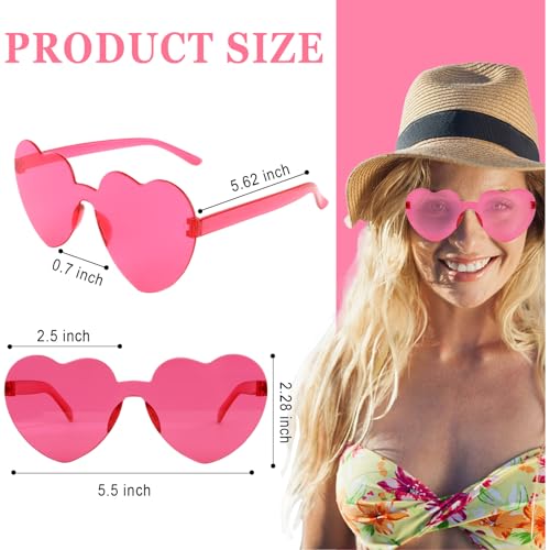 Heart Sunglasses 12/18/24 Pcs Heart Shaped Glasses for Women Girls Cute Funny Party Glasses Party Favors Accessories2