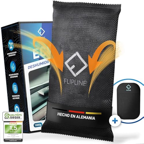 FLIPLINE Deshumidificador para Coche 1 kg + Cojín Antideslizante