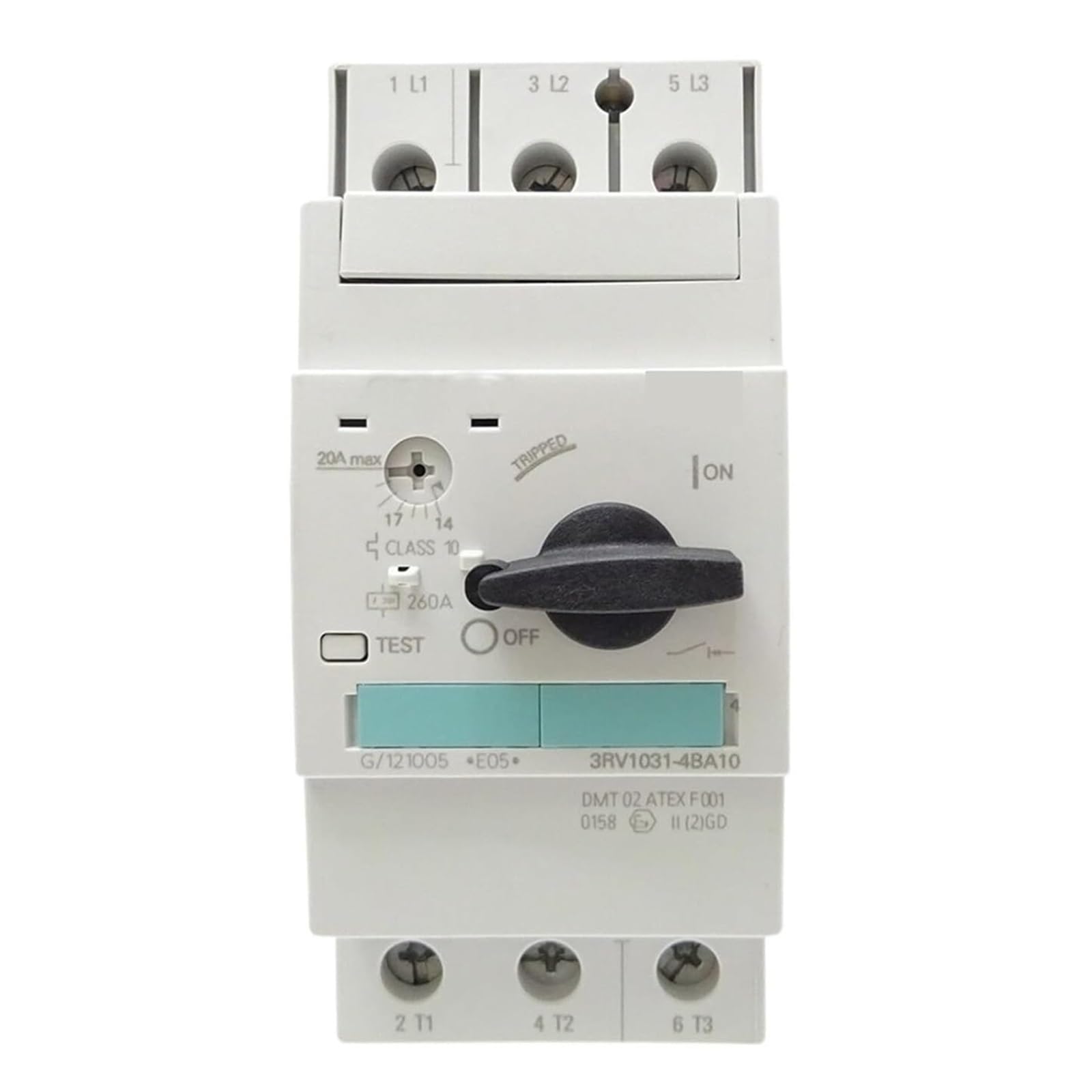 Disyuntor 3RV1031-4BA10 de alta desconexión para motores y bombas industriales