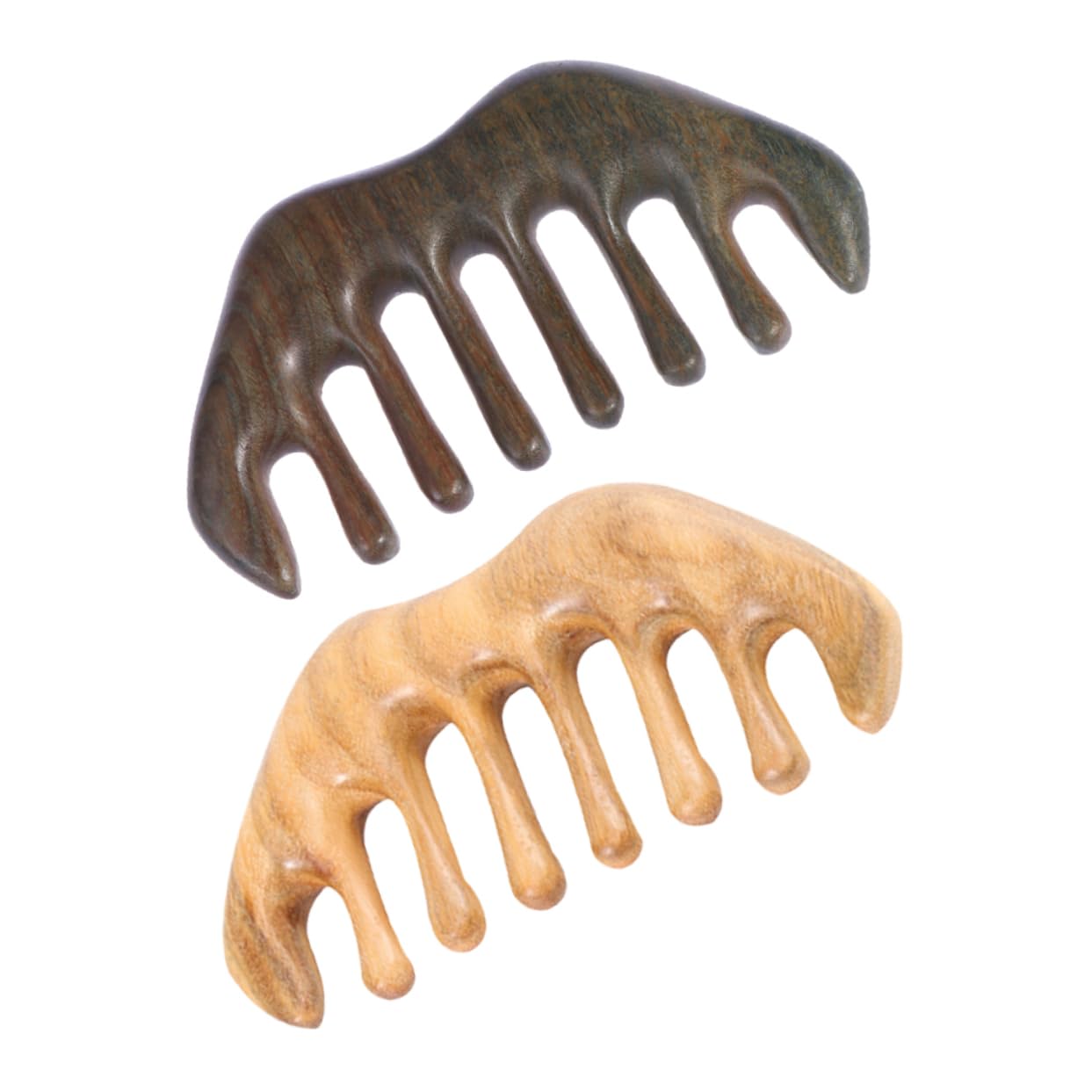 Ipetboom 2Pcs Massage Combs Handheld Massager for Scalp Relief Ergonomic Design Smooth Surface for Relief