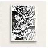 JYSHC Rompecabezas De 1000 Piezas, Imagen De Montaje Escher, Surrealismo para Adultos, Arte Geométrico, Juego para Niños, Juguetes Educativos Kd105Hz