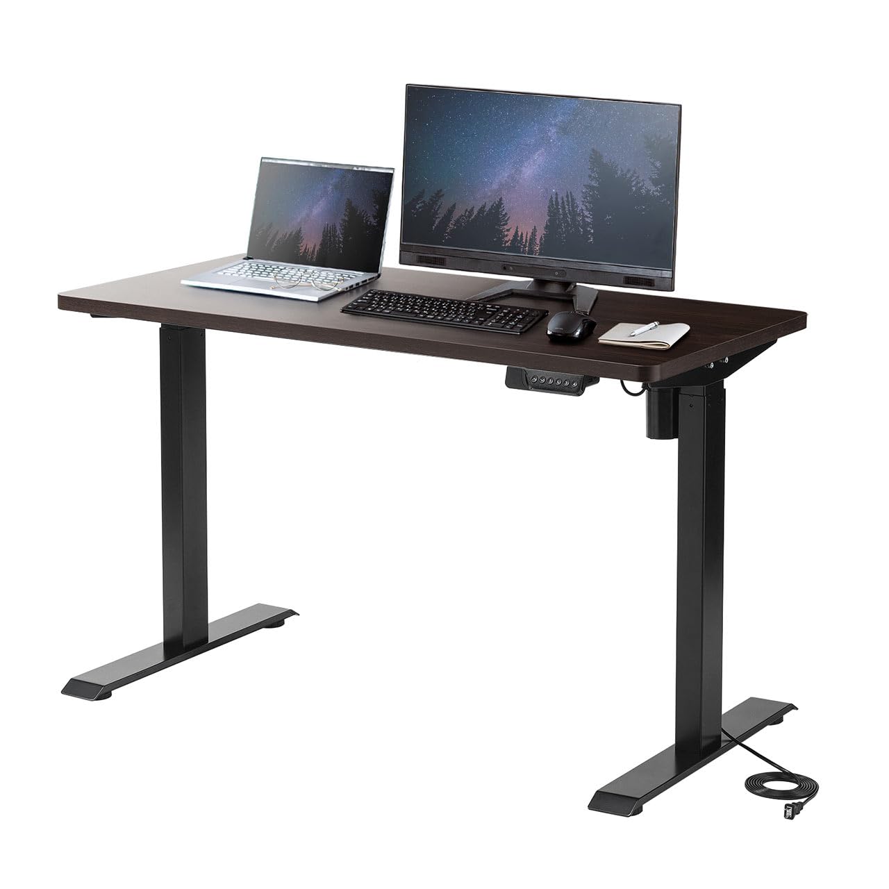 Amazon | サンワダイレクト スタンディングデスク 電動 昇降式  