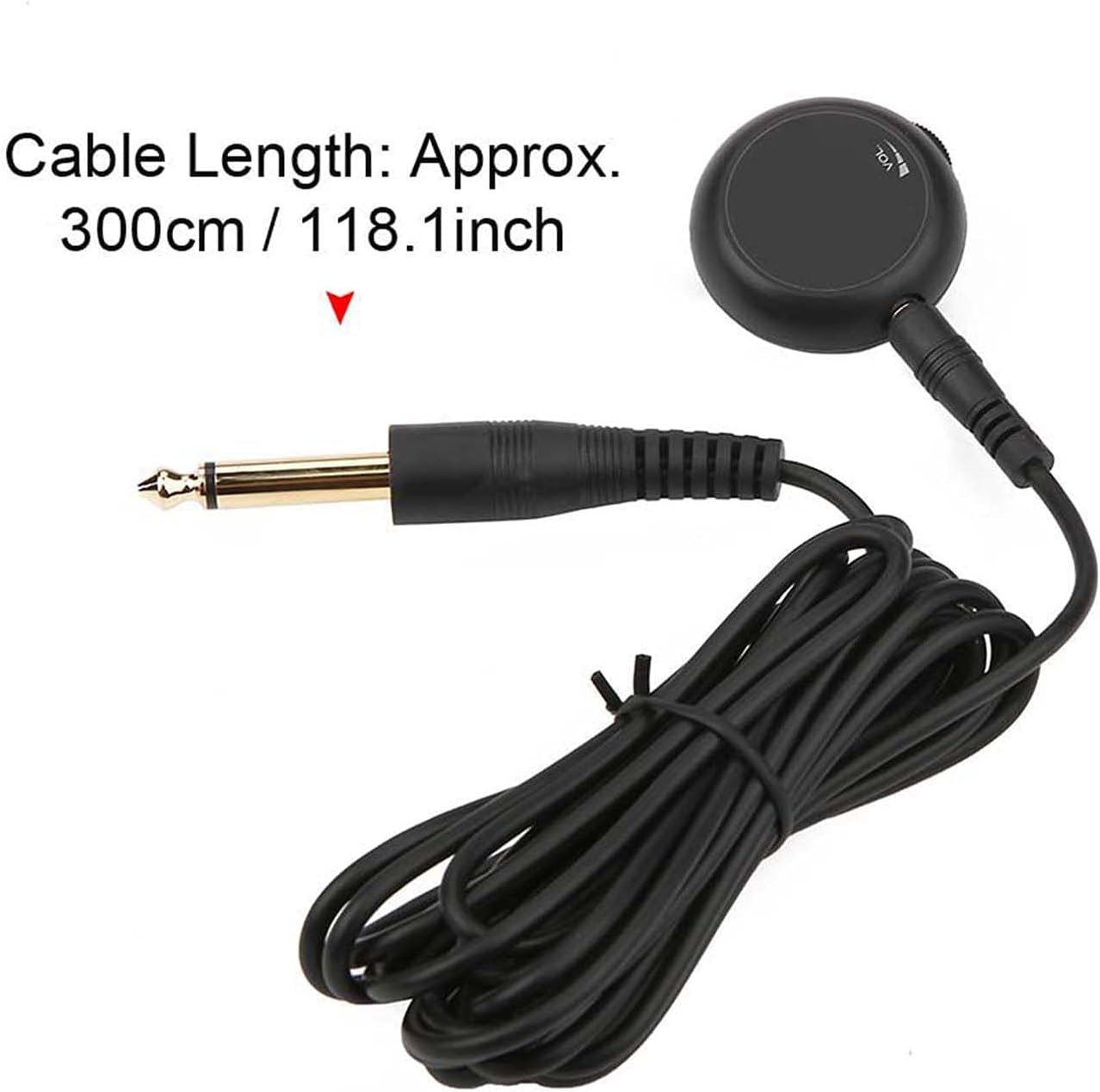 Piezo Pickup Transducer, Excellent Sound Quality, Easy Installation, Volume Level Adjustable, Acoustic Guitar, Folk Guitar, Ukulele, Violin