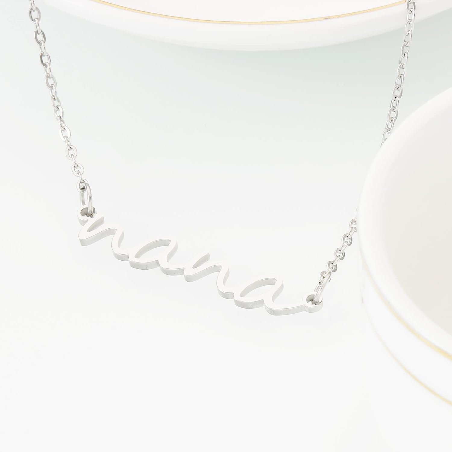 HUTIMY Nana Necklace for Women Grandma from Granddaughter Grandkids Necklaces Mohters Day Best Gifts for Nana - Image 4