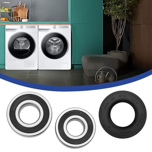 LT Easiyl 1 Satz Waschmaschine Kugellager und Dichtungssatz Lager 6306 6307 2RS Wellendichtring 45x84x10/12 Reparatursatz kompatibel mit Samsung Waschmaschine