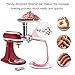 Metal Food Grinder Attachment for KitchenAid Stand Mixers Includes 2 Sausage Stuffer Tubes,Durable Meat Grinder Attachment for KitchenAid,Silver