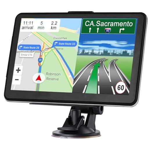 Navegação GPS para carro caminhão 2023 Mapas Navegação GPS Veículo 7 polegadas Tela sensível ao toque Voz Carro GPS para Caminhão Rápido Aviso Atualização de Mapas Vitalícios dos Estados Unidos Canadá México