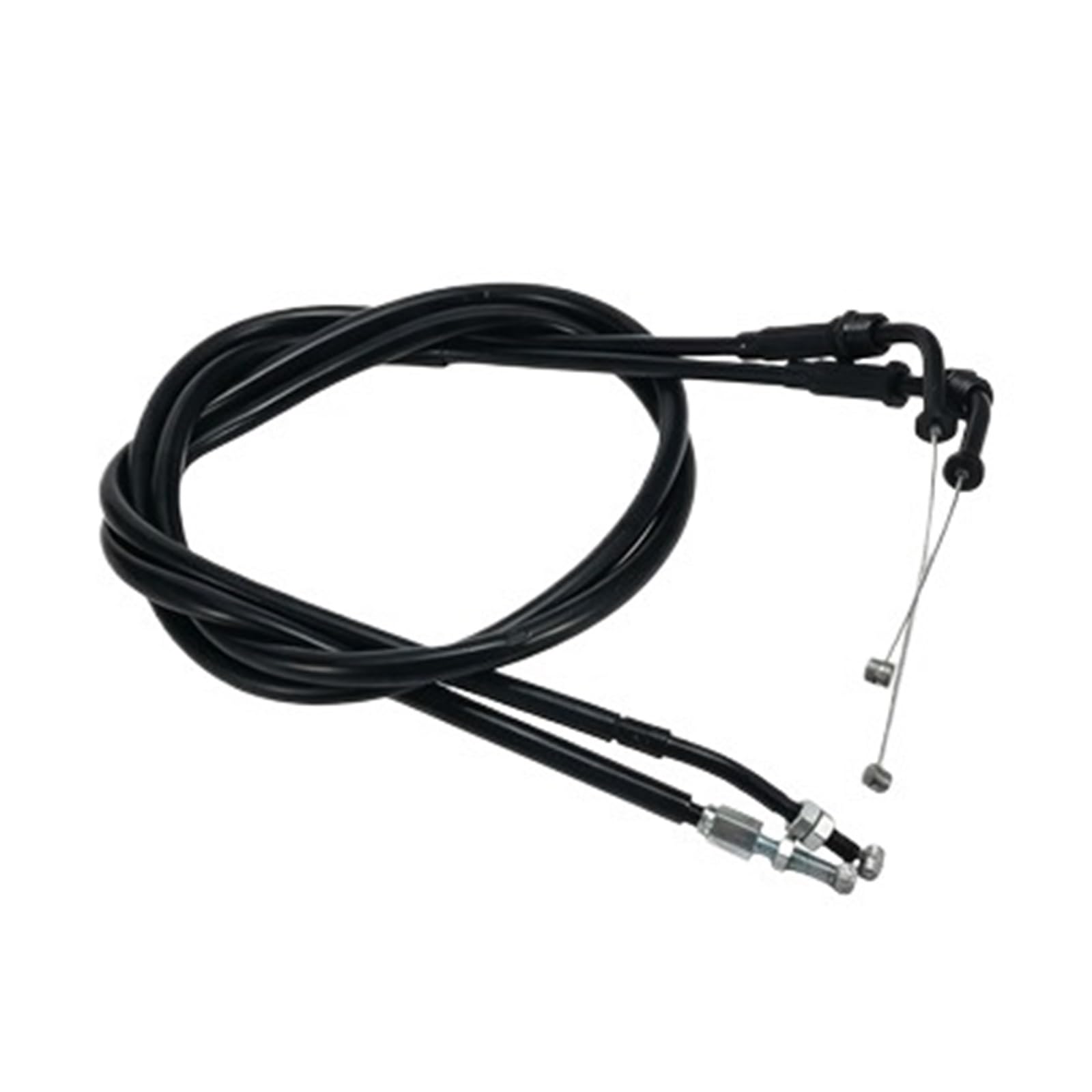 Cable de Gas del Acelerador de la Motocicleta Cable del Acelerador Líneas de Alambre de Empuje y tracción compatibles con Yamaha SR400 2001-2018 3HT-26311-00-00 3HT-26312-00-00