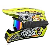 Motocross Helme (Helme, Brillen, Gesichtsmasken, Cross-Country Handschuhe, insgesamt vier Sets)
