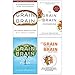 Price comparison product image Grain Brain, Grain Brain Cookbook, Grain Brain Whole Life Plan, No Grain Smarter Brain Body Diet Cookbook 4 Books Collection Set