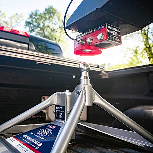 Andersen Hitches | Ultimate 5Th Wheel Connection | 9" Tall Base Lowered For Flatbed Trucks | Aluminum Fifth Wheel Hitch | Trailer Towing Accessories | 24,000 Lbs Gtwr And 4,500 Lb Tongue Weight | 3221 #TOP4