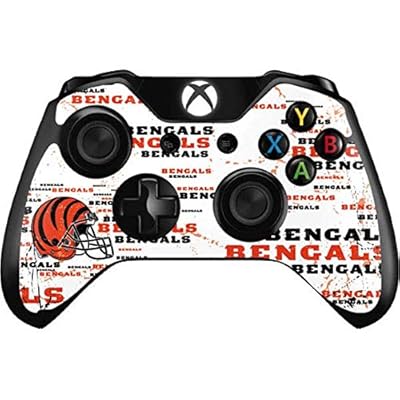 Skinit Decal Gaming Skin Compatible with Xbox One Controller - Officially Licensed NFL Cincinnati Bengals - Blast Design