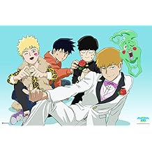 Mob Psycho 100 Poster Arataka Reigen Dimple Japanese Anime Merchandise Webtoon Manga Series Streaming Bedroom Decor Cool Wall Art Print Poster 18x12