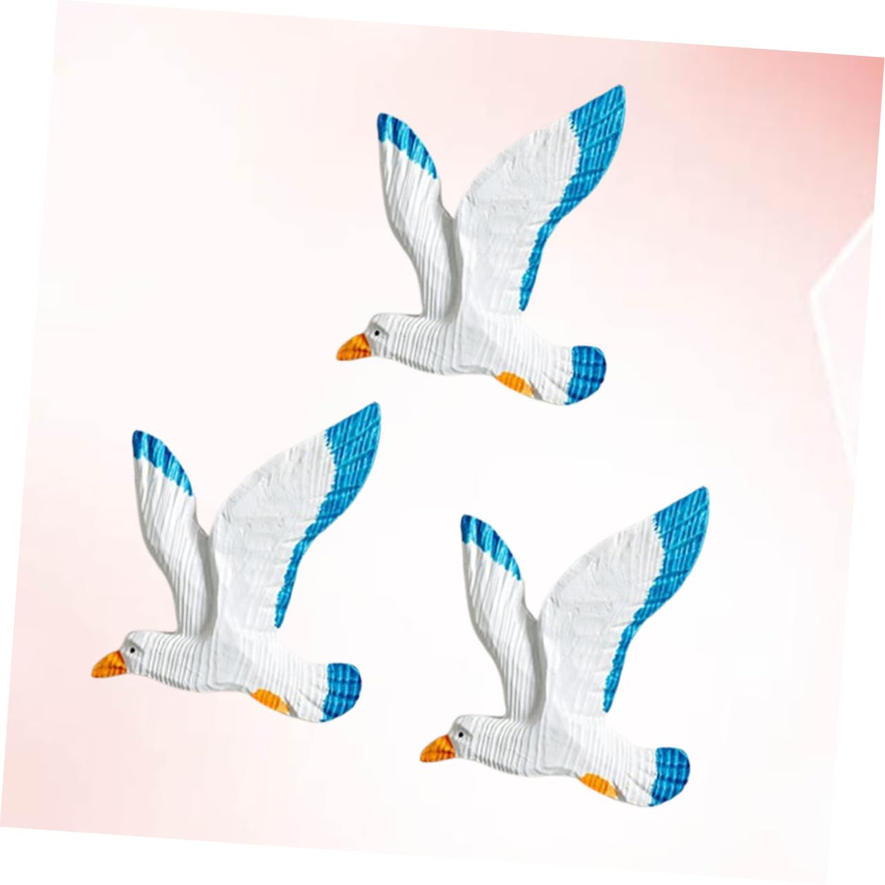 Vaguelly 3pezzi Gocce Di Uccelli Appese in Resina Gabbiani Da Parete Per Casa Uccelli Creativi Da Appendere Per Interni Gabbiani Di Appesi
