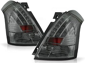 LED Rear Lights Compatible with Suzuki Swift 2005 2006 2007 2008 2009 2010 RS-964 1 Pair Driver And Passenger Side Complete Set Tail Light Assembly Tail Lamp Smoke