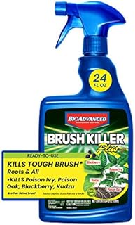 BioAdvanced 704630D Brush Killer Plus Kills Tough Vines, Poison Ivy, Sumac, Kudzu, 24-Ounce, Ready-to-Use