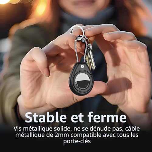 Porte-clef Air Tag antichoc Aimtel résistant à l'eau pour collier de chien