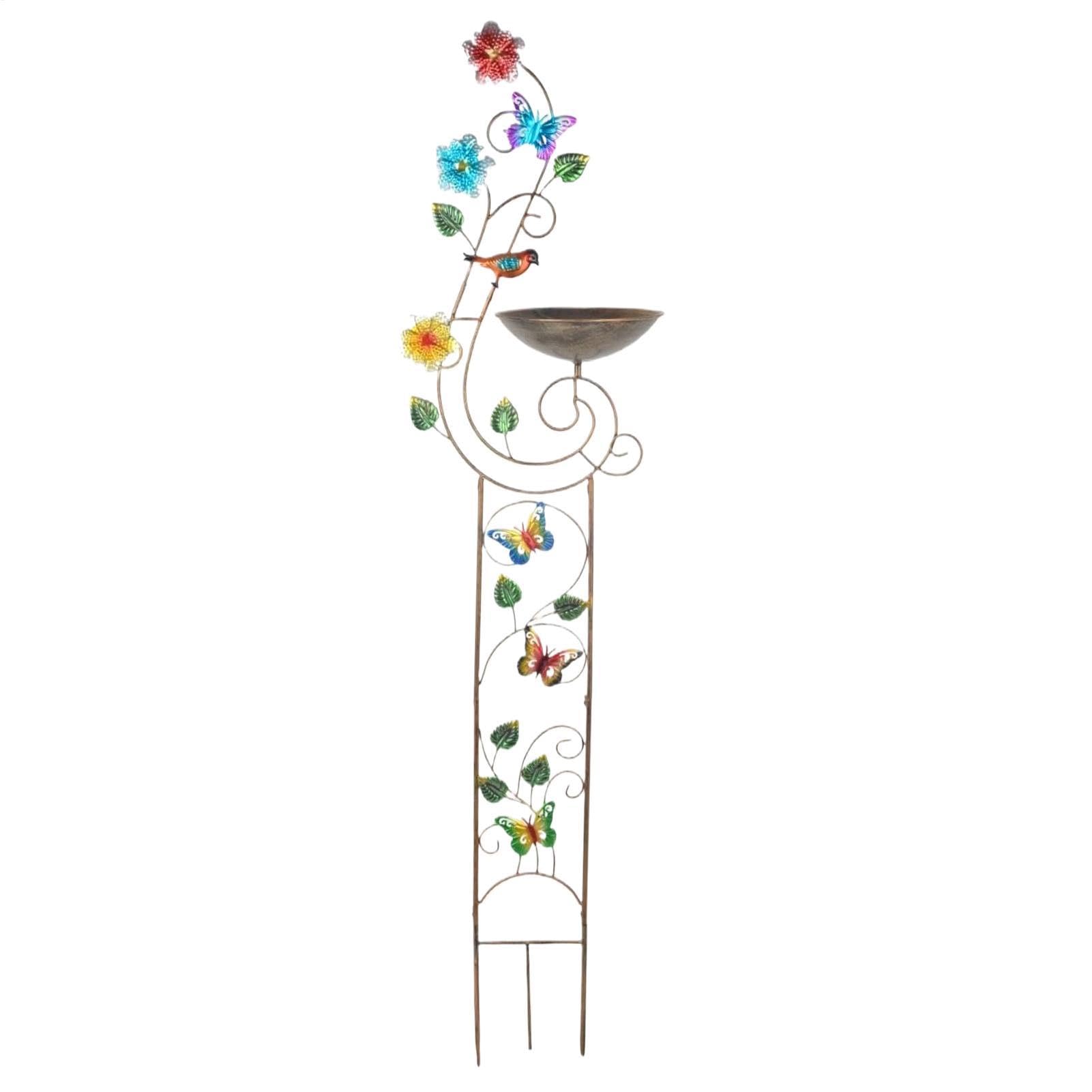 Bebedero Para Pájaros Incluye Estaca, Soporte De Plantas, Recipiente De | Cuenco bebedero baño aves Para Jardín, Patio, Terraza, Jardín Trasero Y Patio Interior