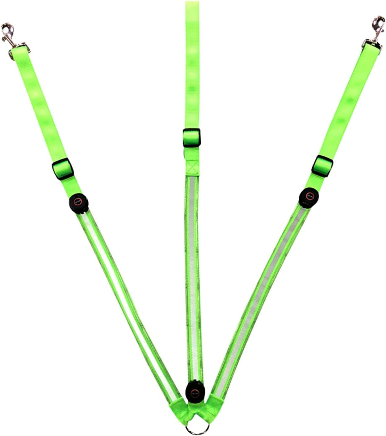 Adjustable LED Horse Breastplate Collar 3 Lighting Modes (Green)
