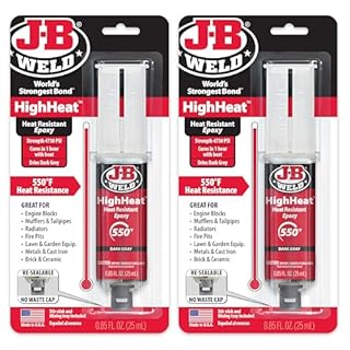 J-B Weld High Heat Syringe, Dark Grey - 25ml 2 Pack